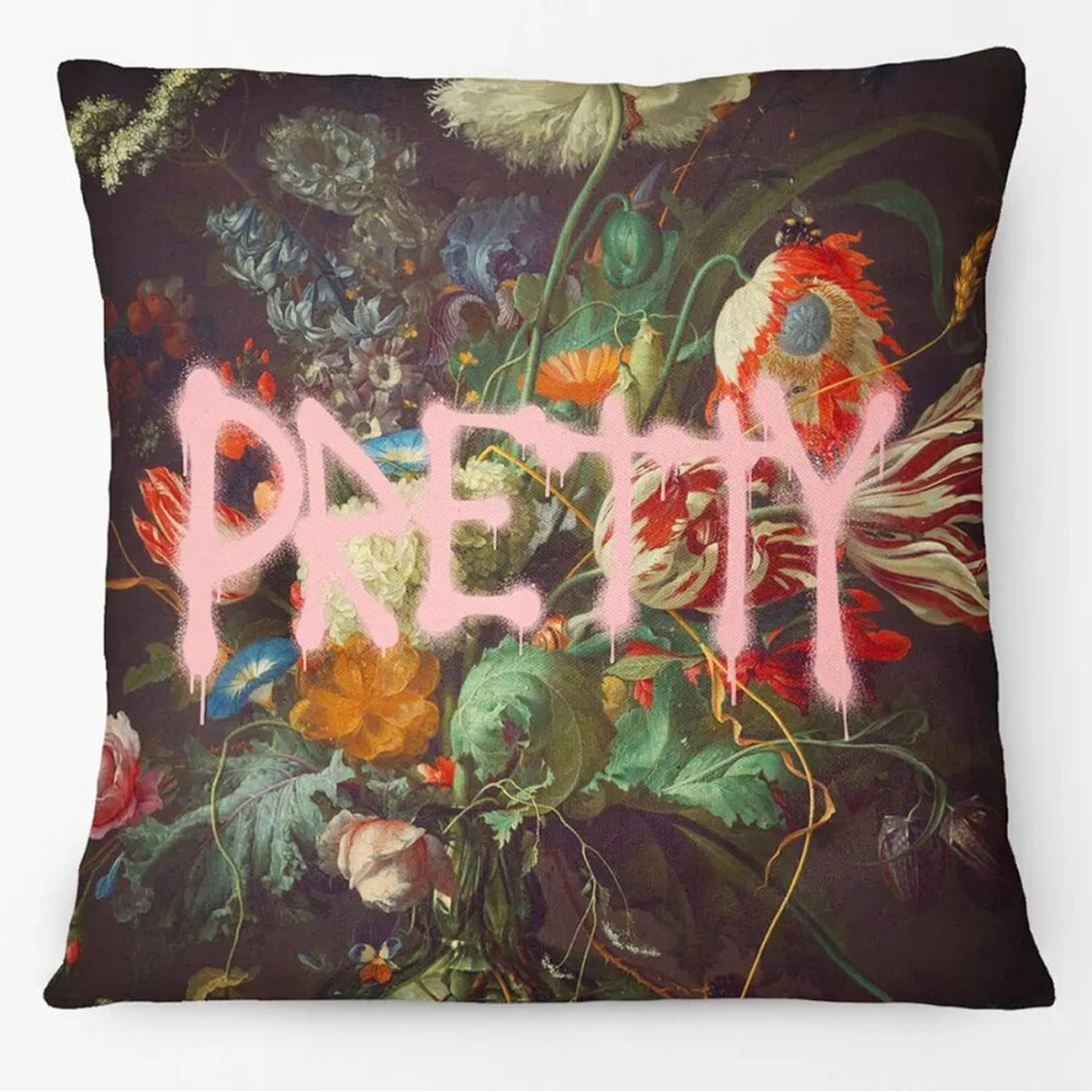 PRETTY plush pillow